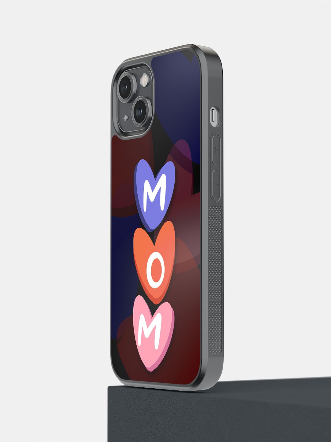 

macmerise Heart Mom iPhone 14 Bumper Case Cover, Purple