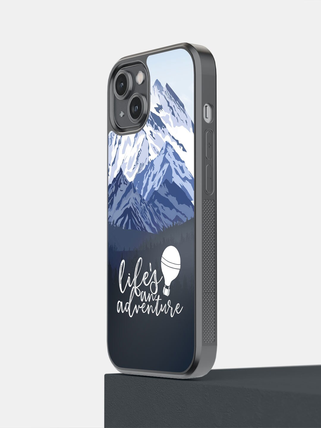 

macmerise Life's An Adventure iPhone 14 Bumper Case Cover, Blue