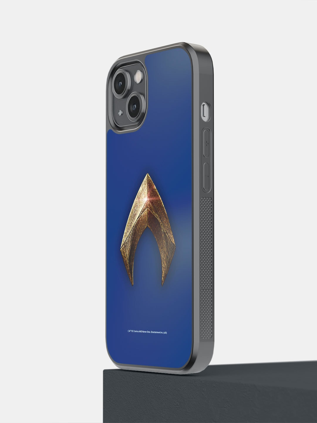 

macmerise Super Hero Printed iPhone 14 Bumper Case Cover, Blue
