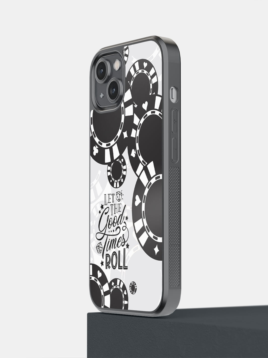 

macmerise Typography Printed iPhone 14 Phone Bumper Case Cover, Black
