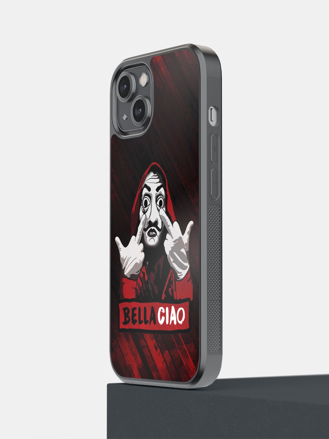 

macmerise Graphic Printed iPhone 14 Bumper Case Cover, Black