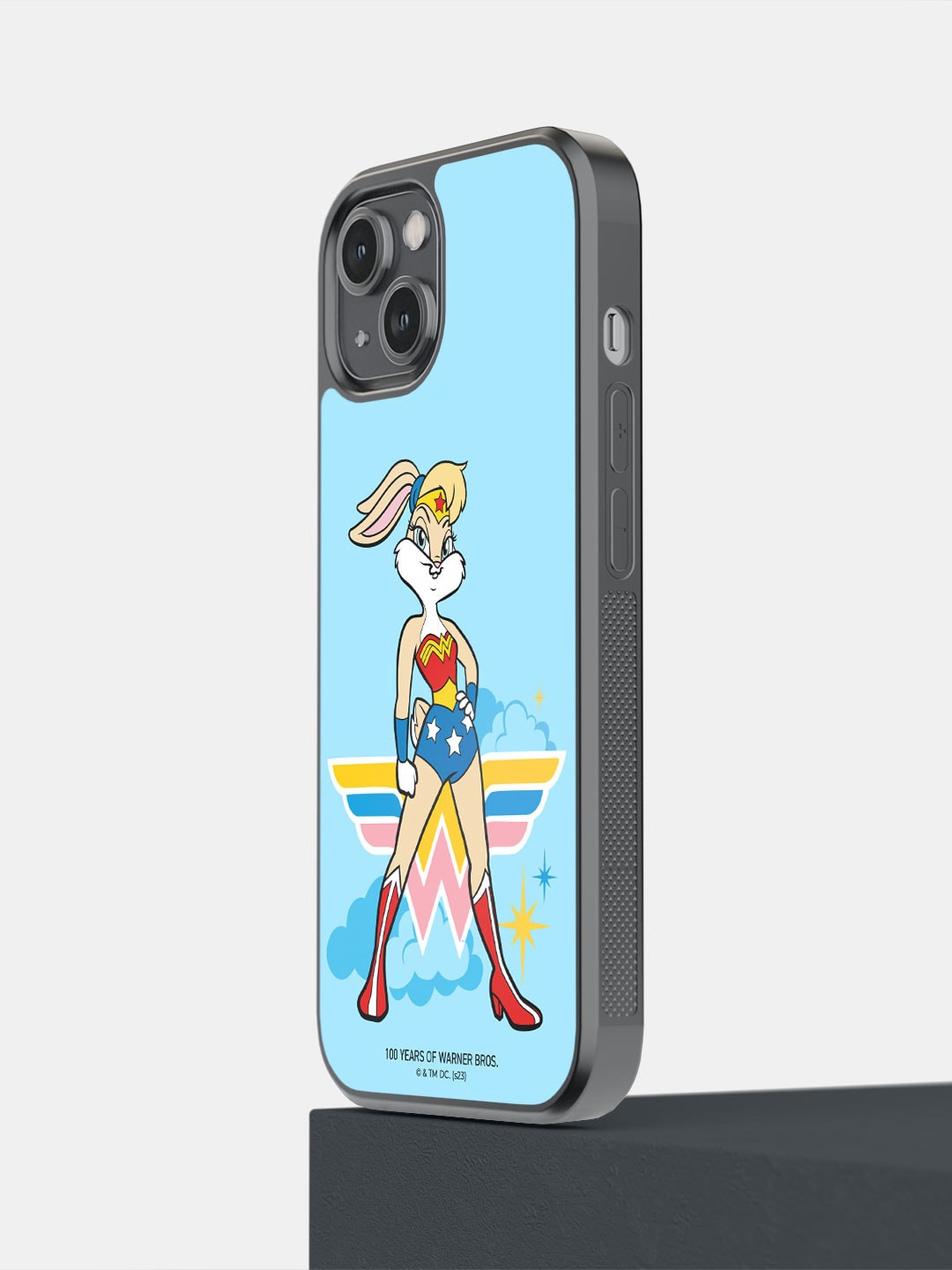 

macmerise Lola Wonder Woman iPhone 14 Bumper Case Cover, Blue