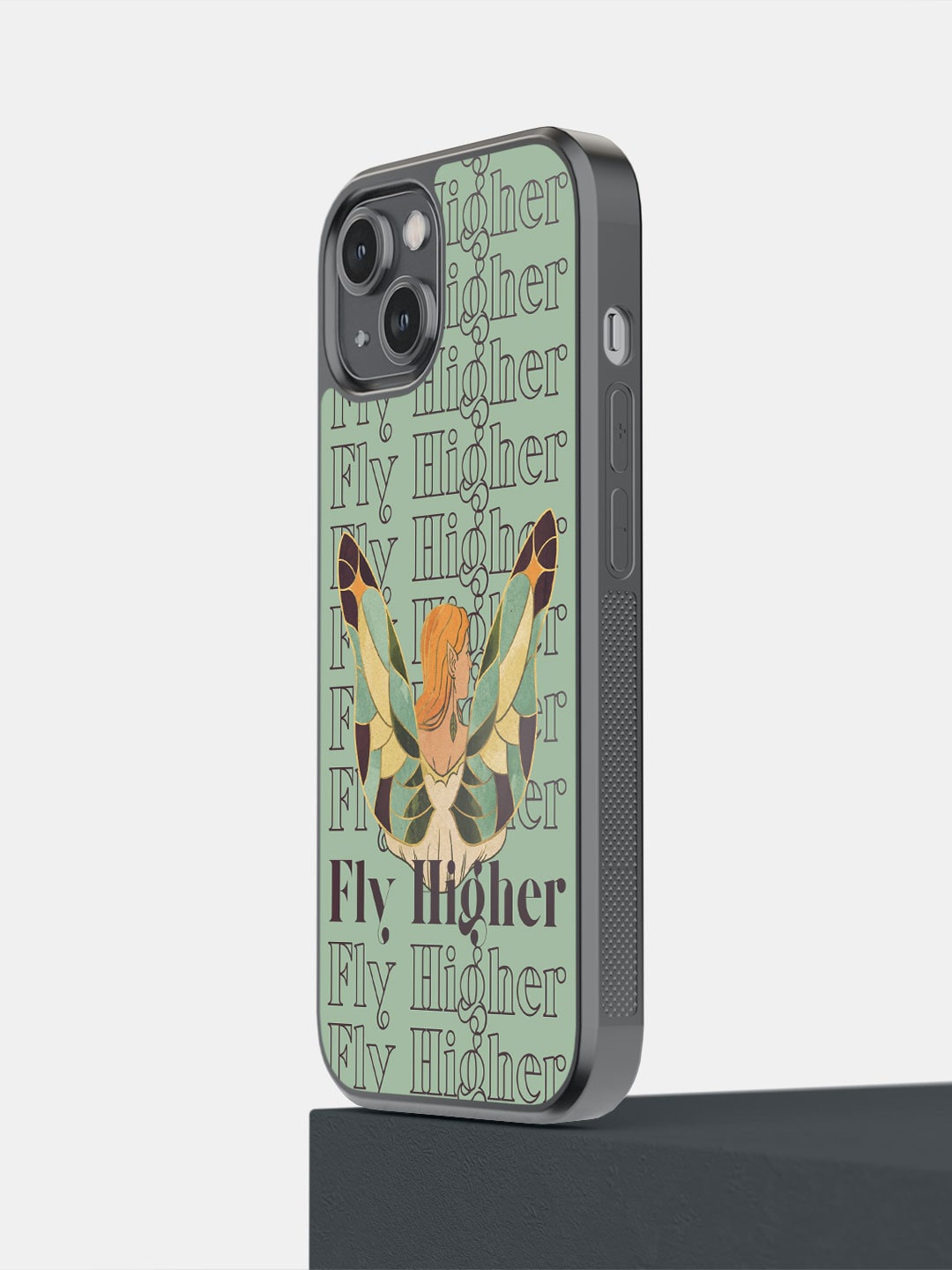 

macmerise Fly Higher Printed iPhone 14 Bumper Case Cover, Green