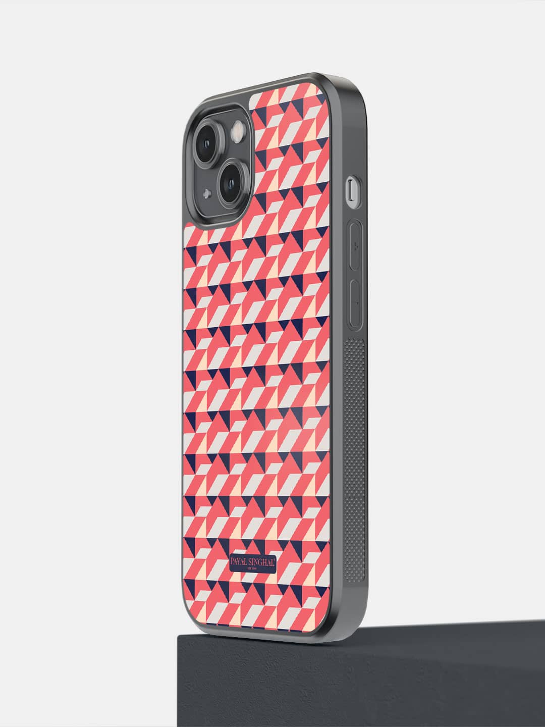 macmerise Payal Singhal Coral iPhone 14 Bumper Case Cover, Red