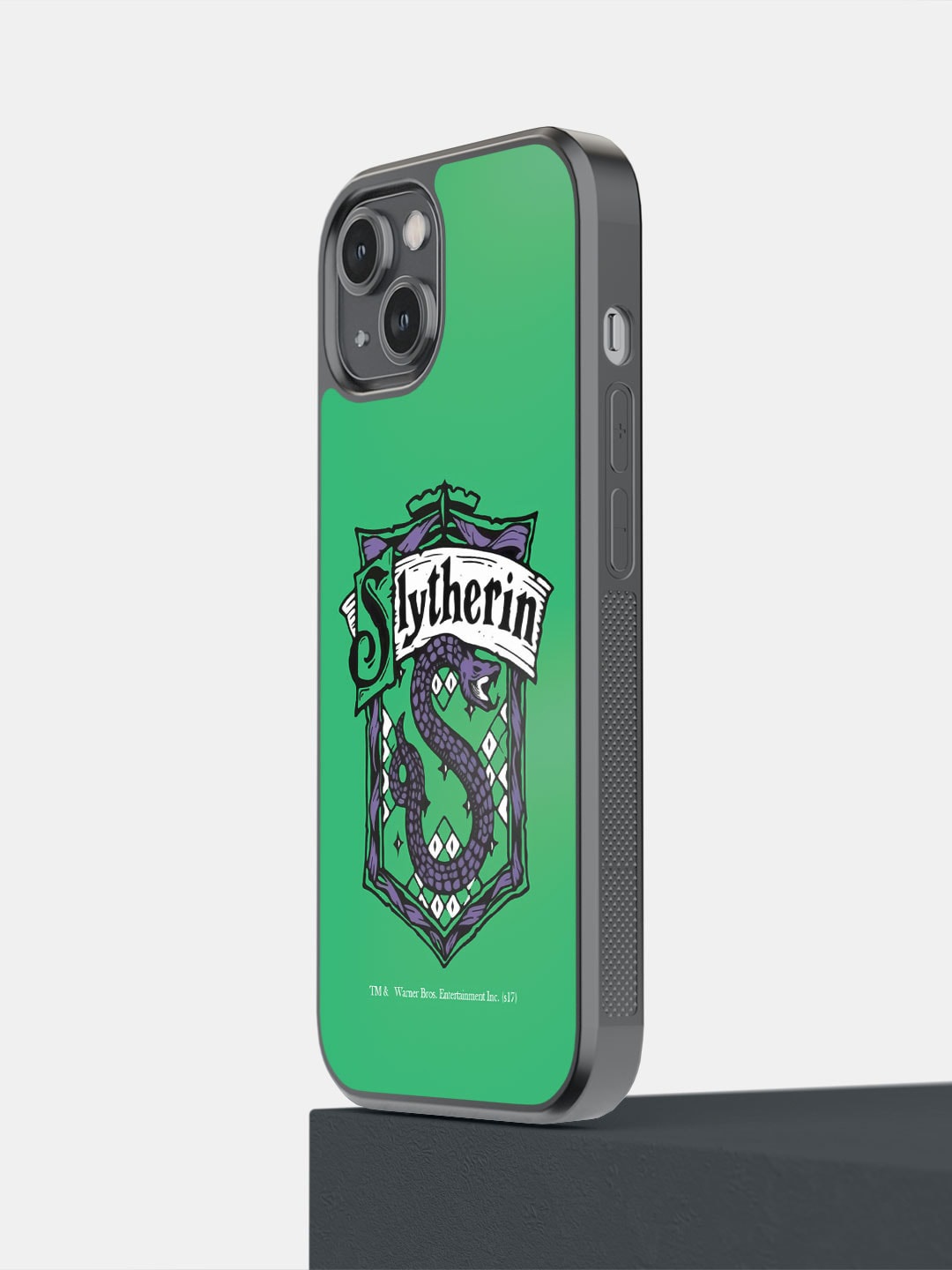 

macmerise Cartoon Character printed iPhone 14 Bumper Case Cover, Green