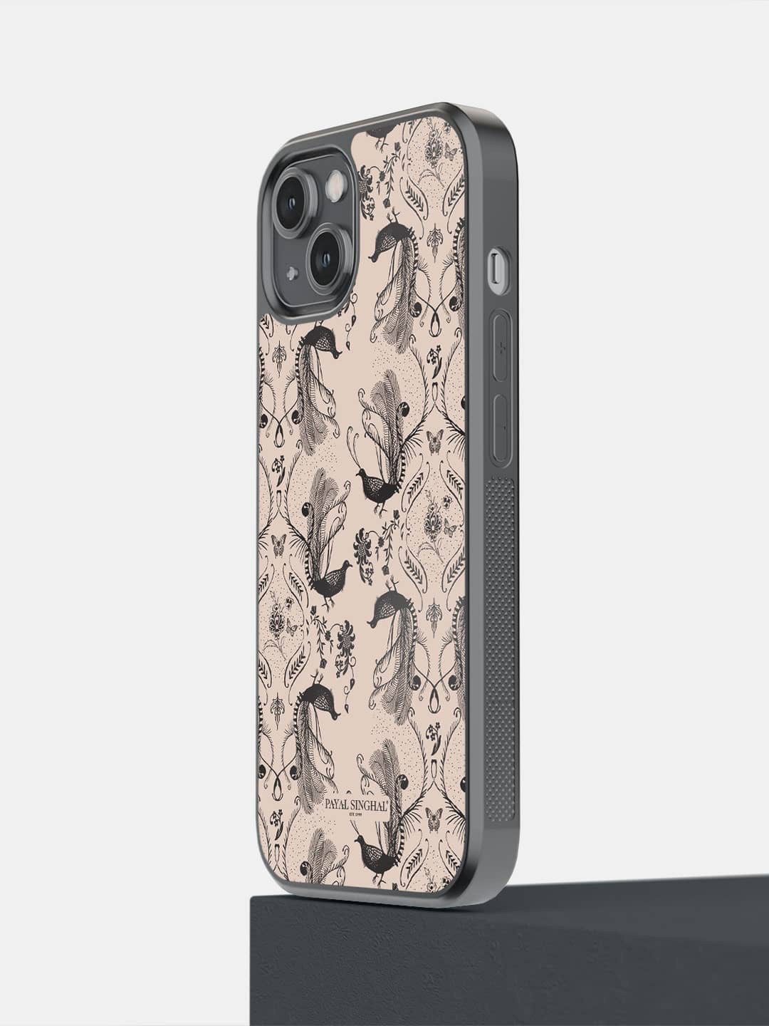 

macmerise Printed iPhone 14 Phone Bumper Case Cover, Beige