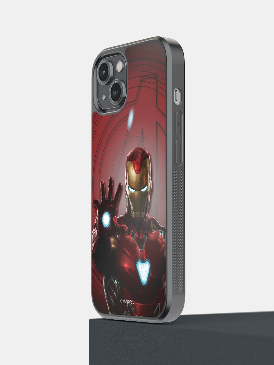 

macmerise iPhone 14 Iron Man Mark L Armour Printed Phone Bumper Case Cover, Red