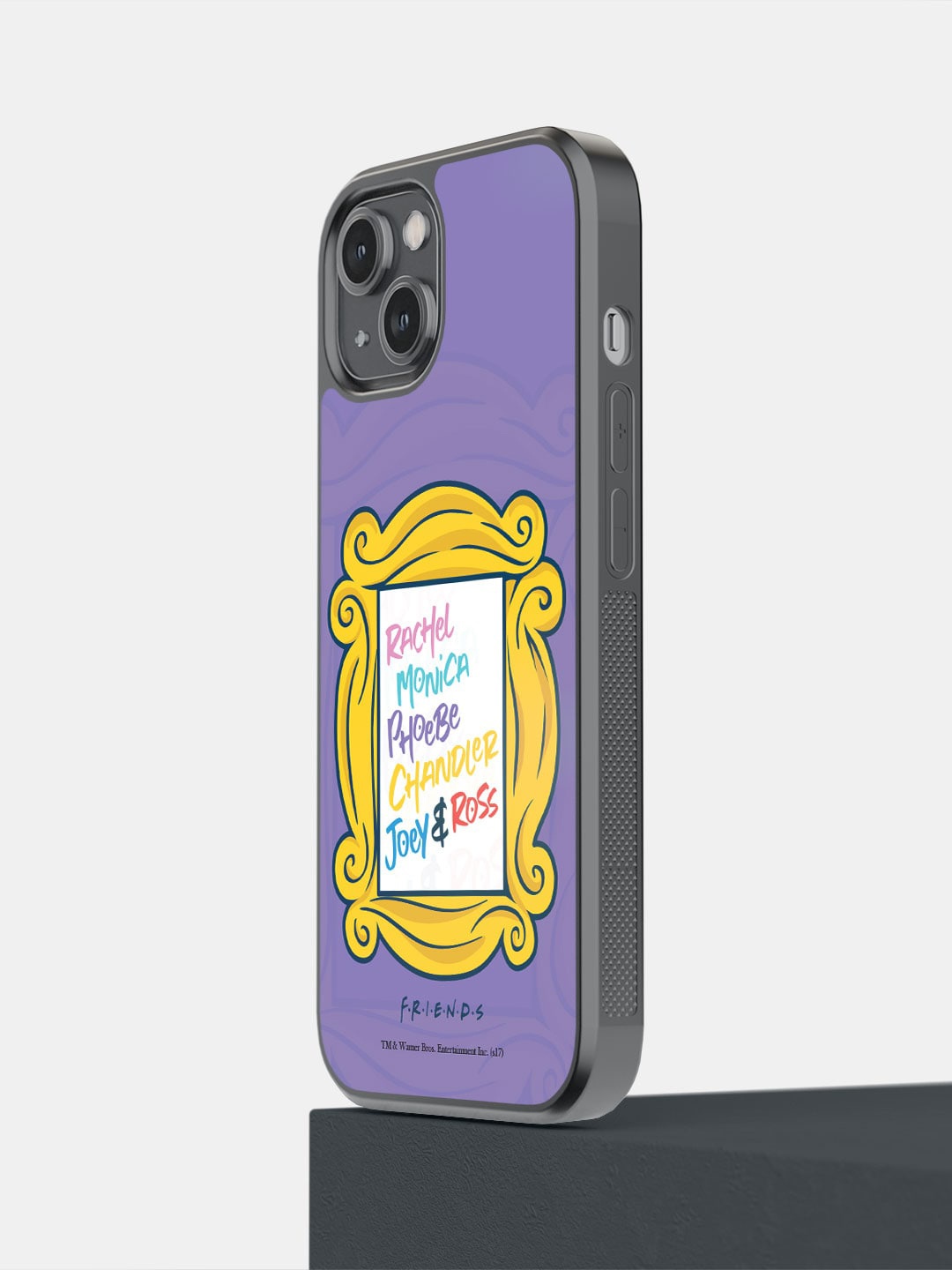 

macmerise iPhone 14 Framed in friendship Printed Bumper Case Cover, Purple