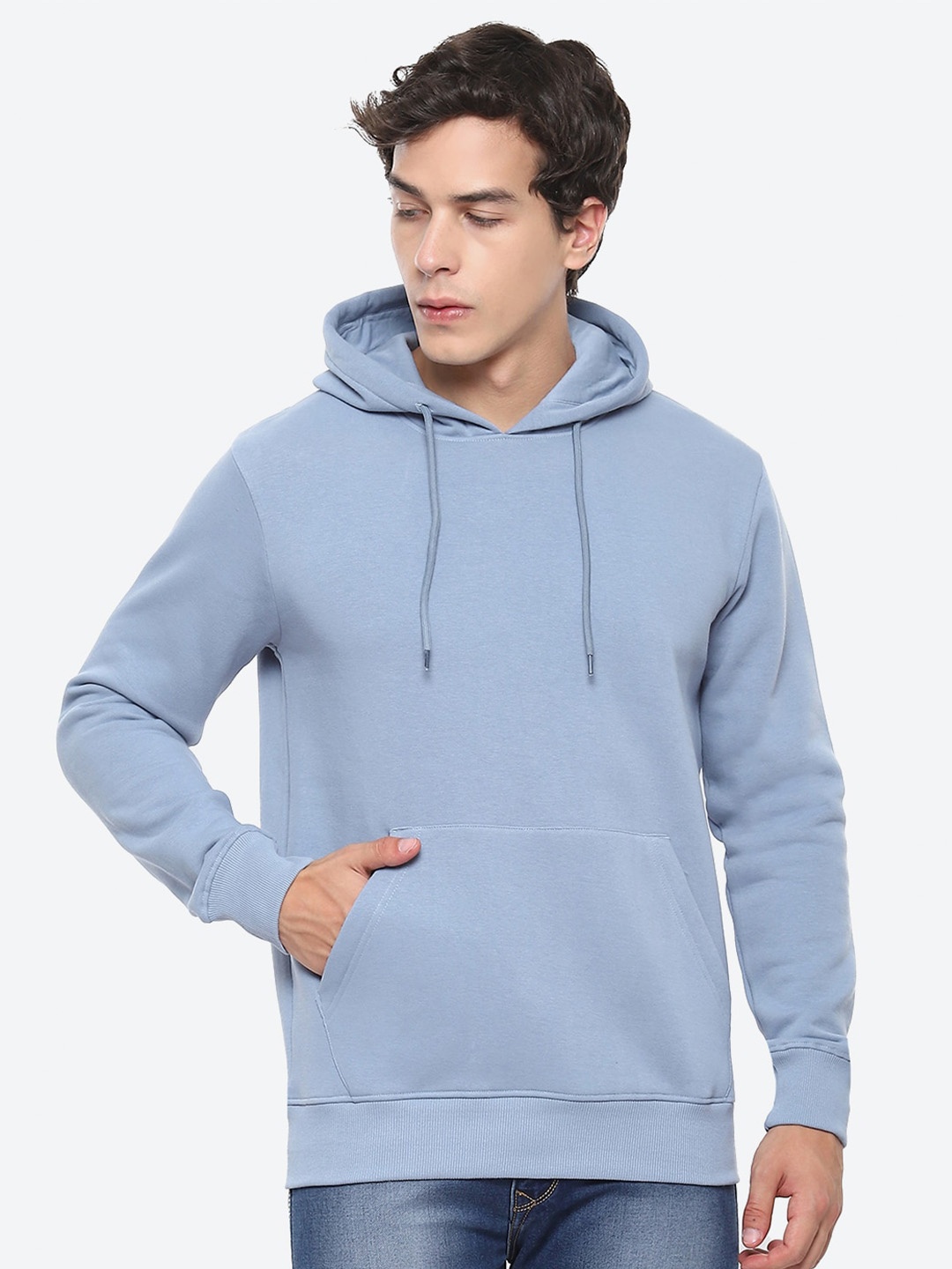 

2Bme Hooded Cotton Sweatshirt, Blue