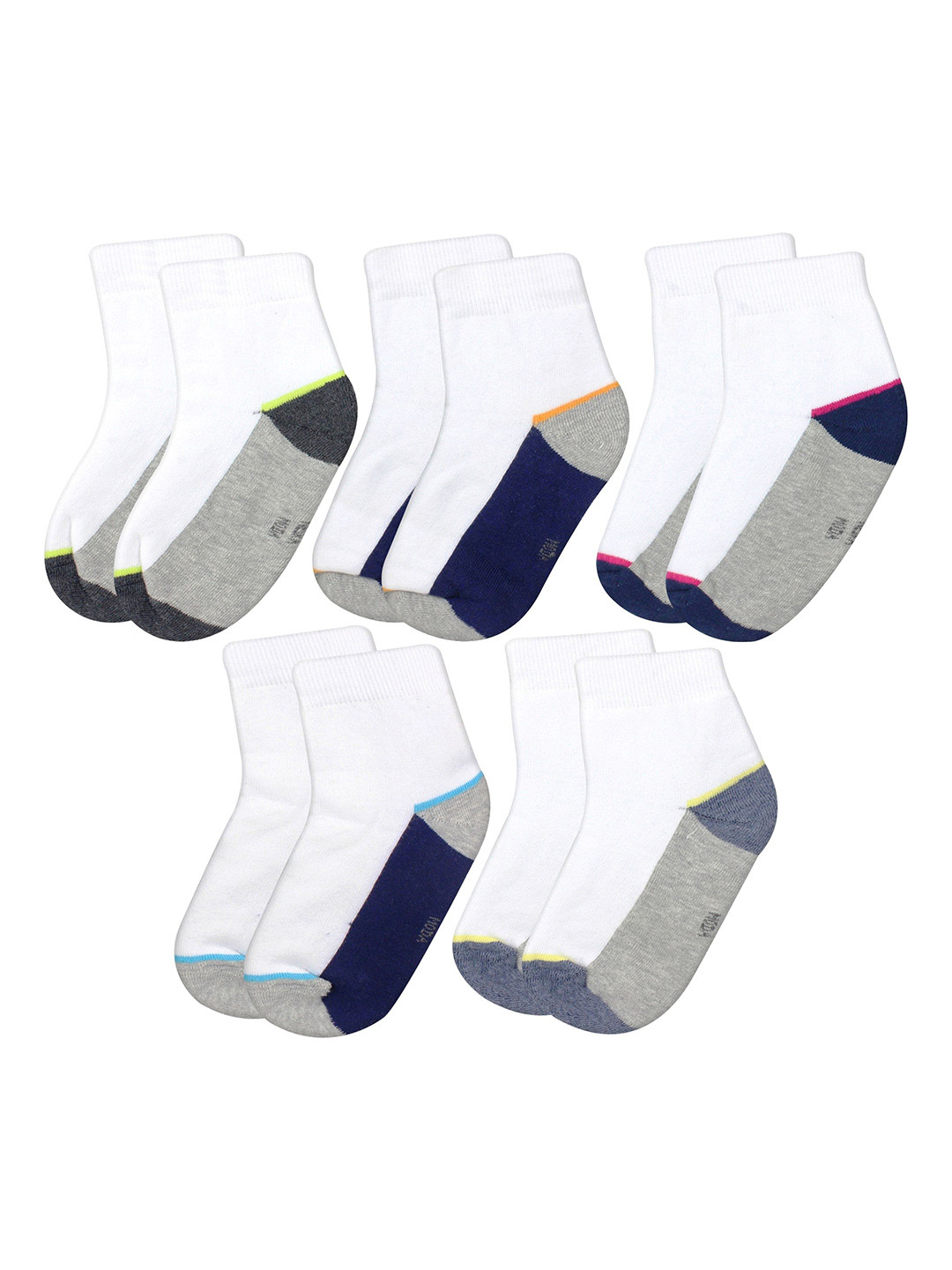 

BAESD Kids Pack of 5 Ankle-Length Socks, Grey