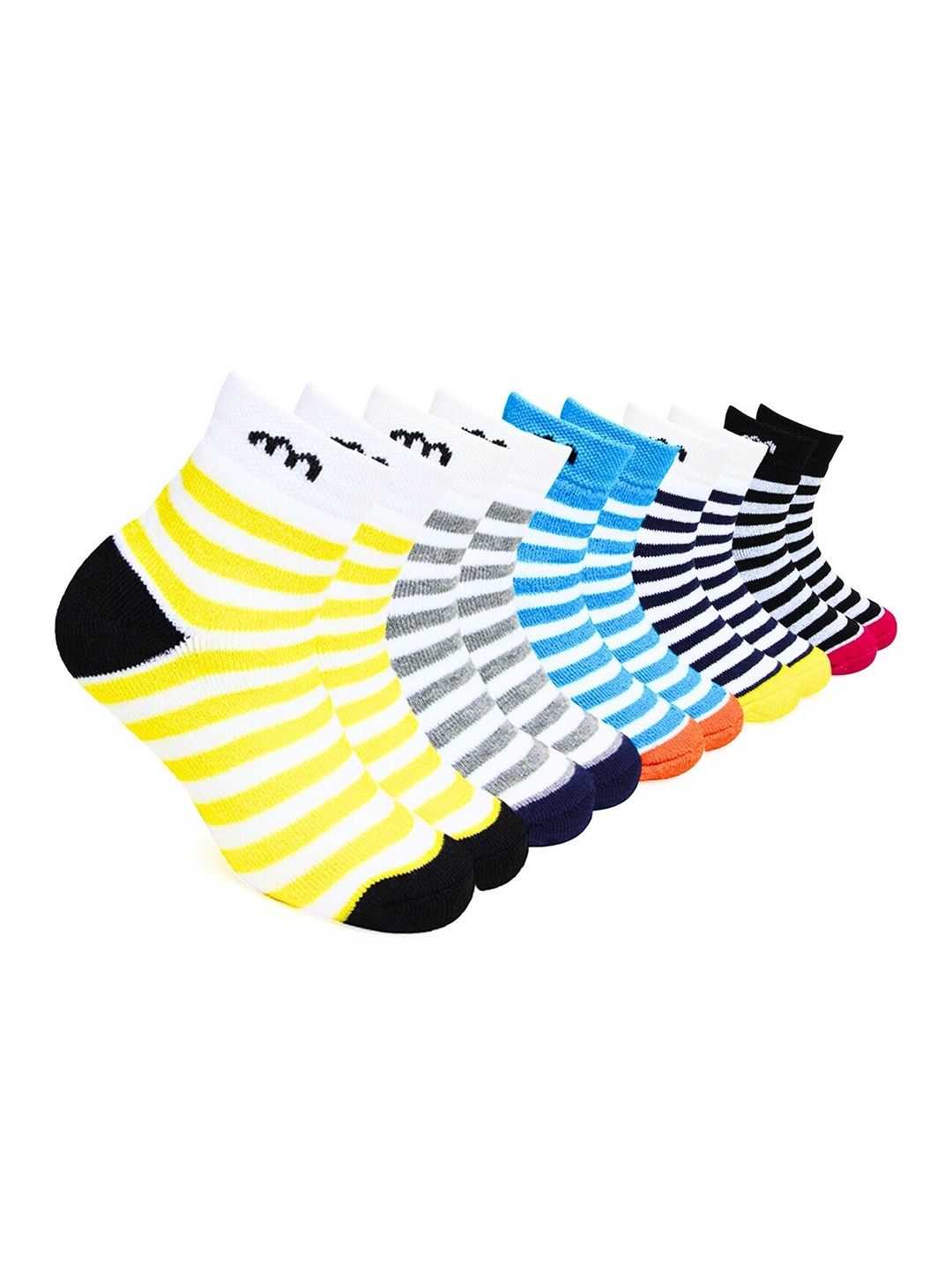 

BAESD Kids Set of 5 Cotton Ankle-Length Socks, Blue