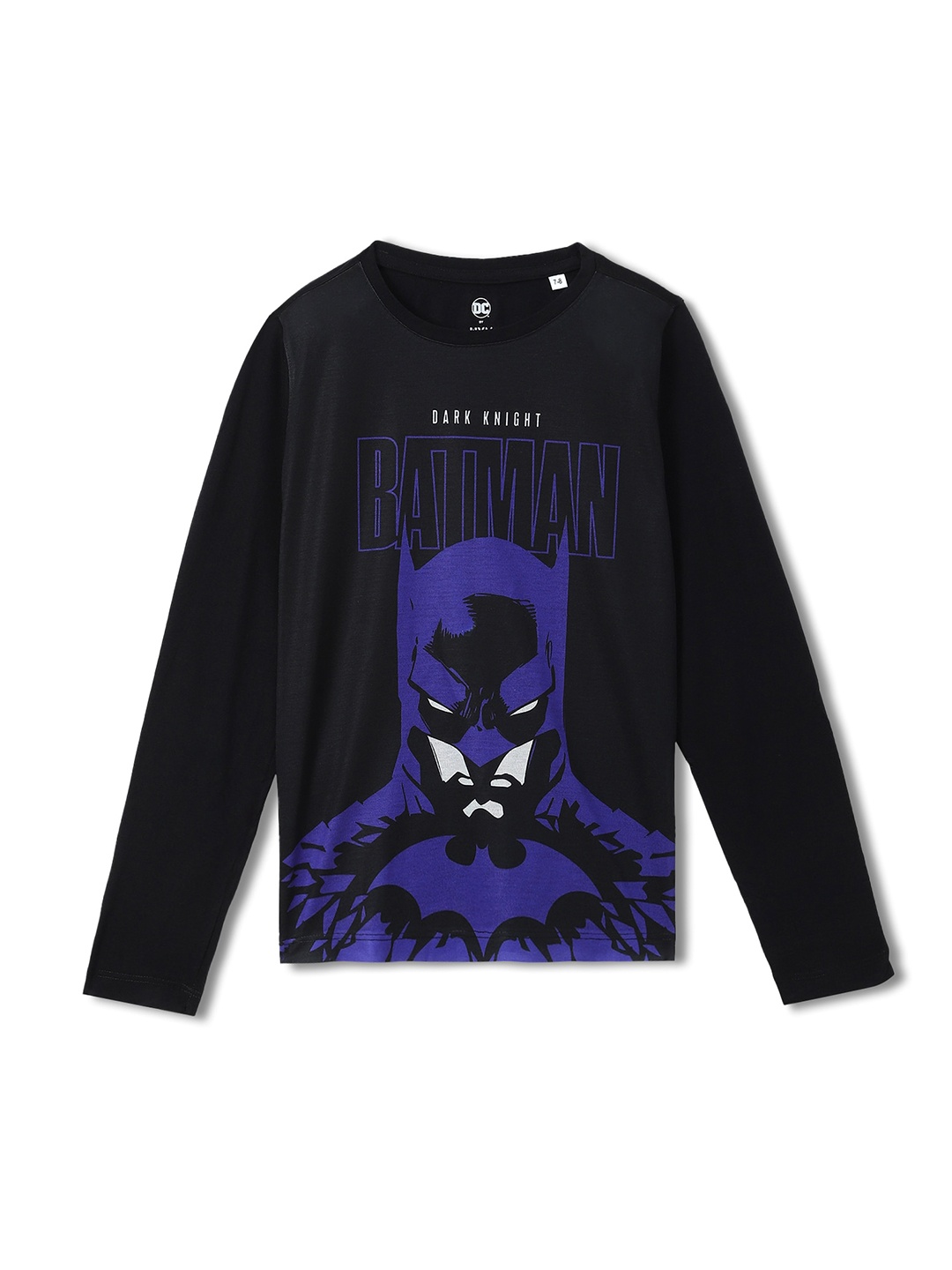 

Wear Your Mind Boys Batman Character Printed Regular Fit T-shirt, Black