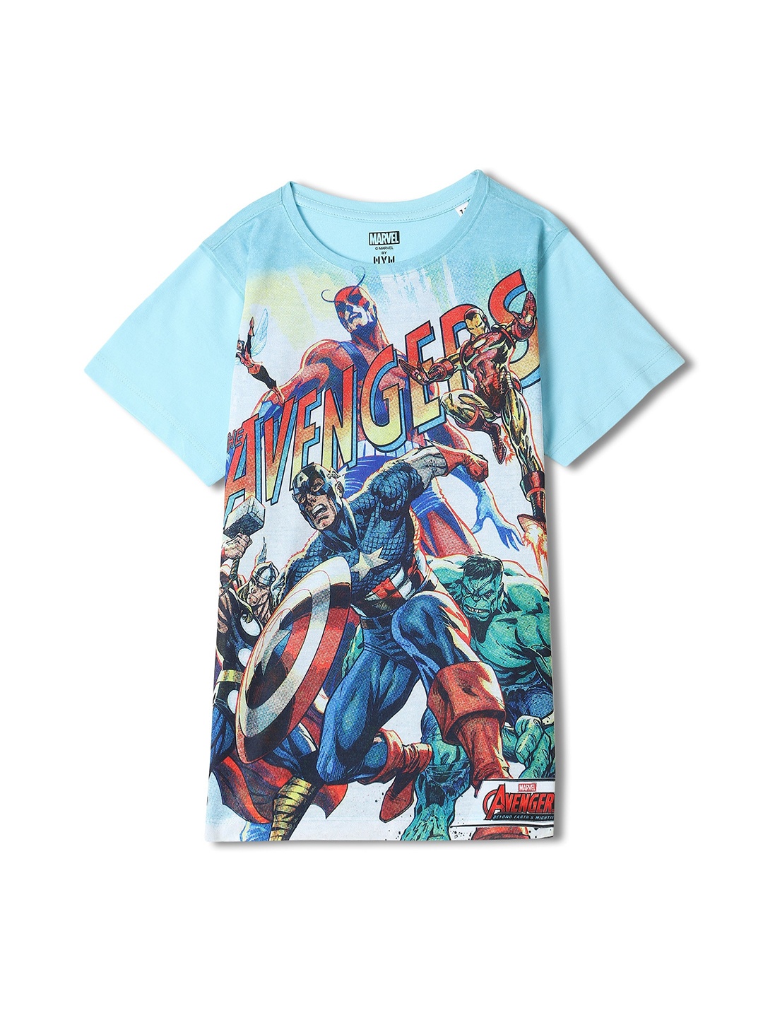 

Wear Your Mind Boys Captain America Printed T-shirt, Blue