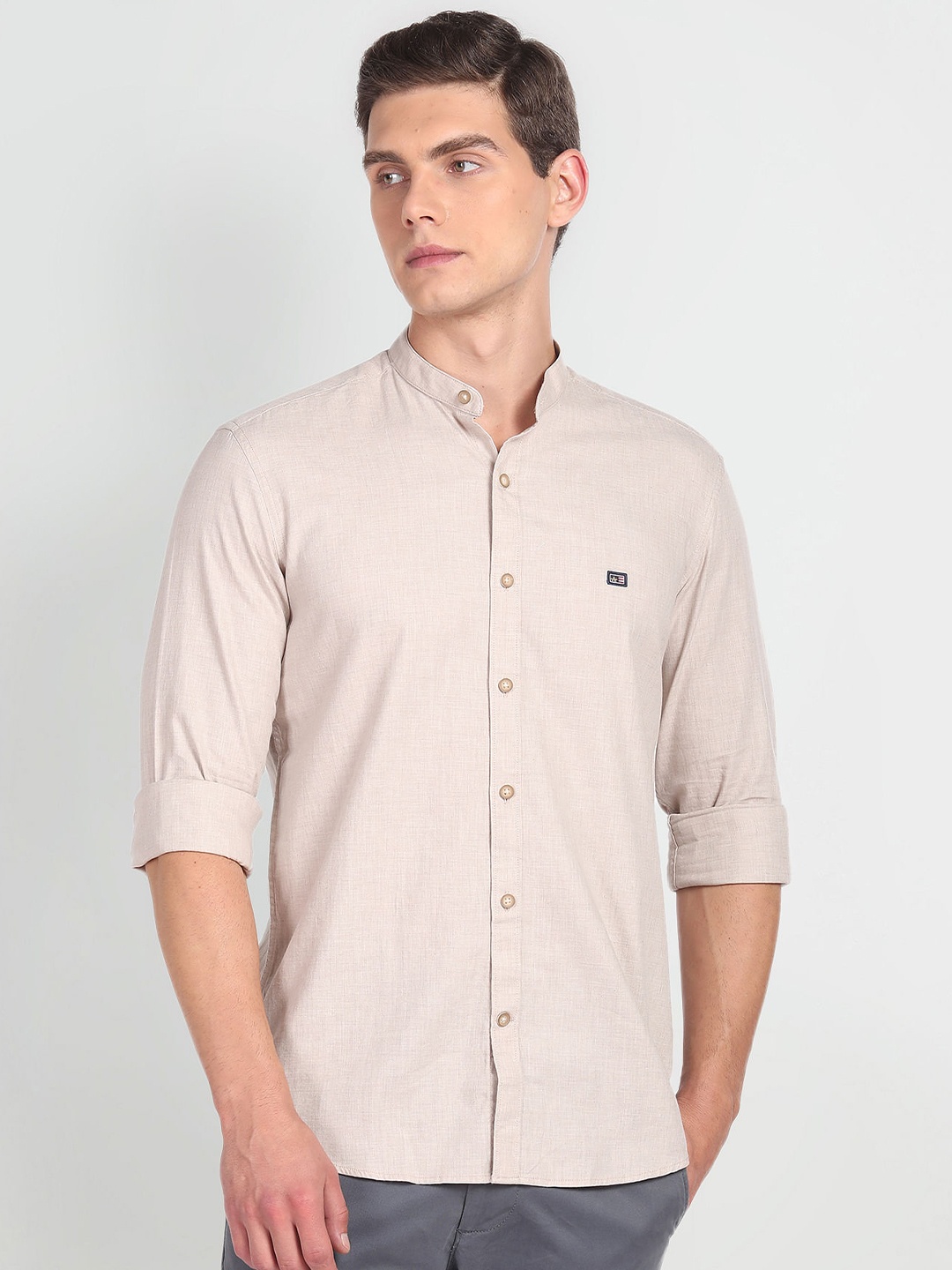

Arrow Sport Slim Fit Pure Cotton Casual Shirt, Beige