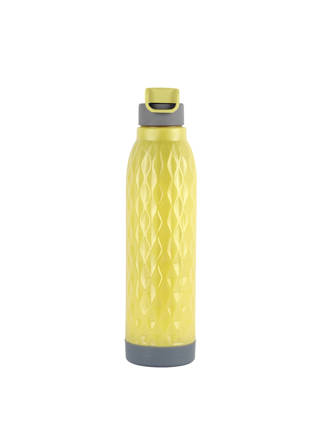 

Cello Puro Wave 900 Yellow Textured Leak Proof Water Bottle 690 ML