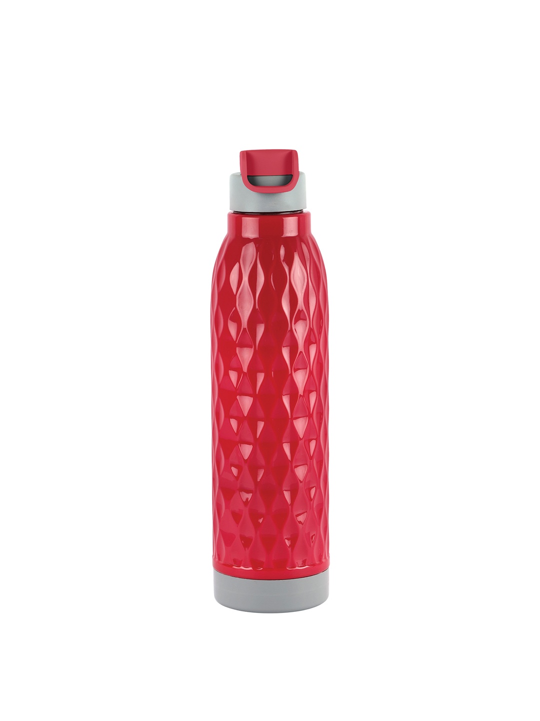 

Cello Puro wave 900 Red & Grey Textured Leak Proof Water Bottle 690ml