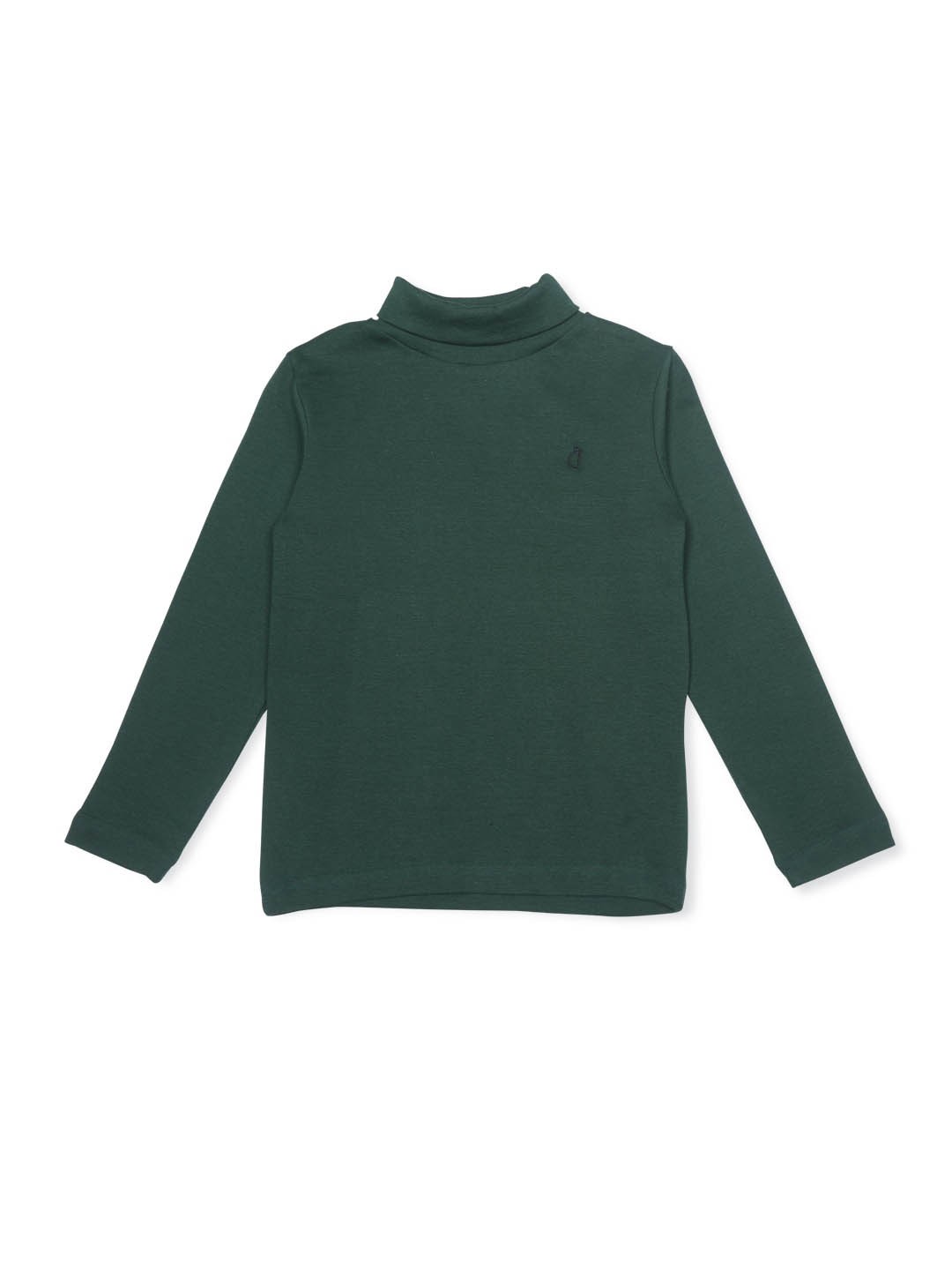 

Gini and Jony Girls Turtle Neck Cotton Top, Green