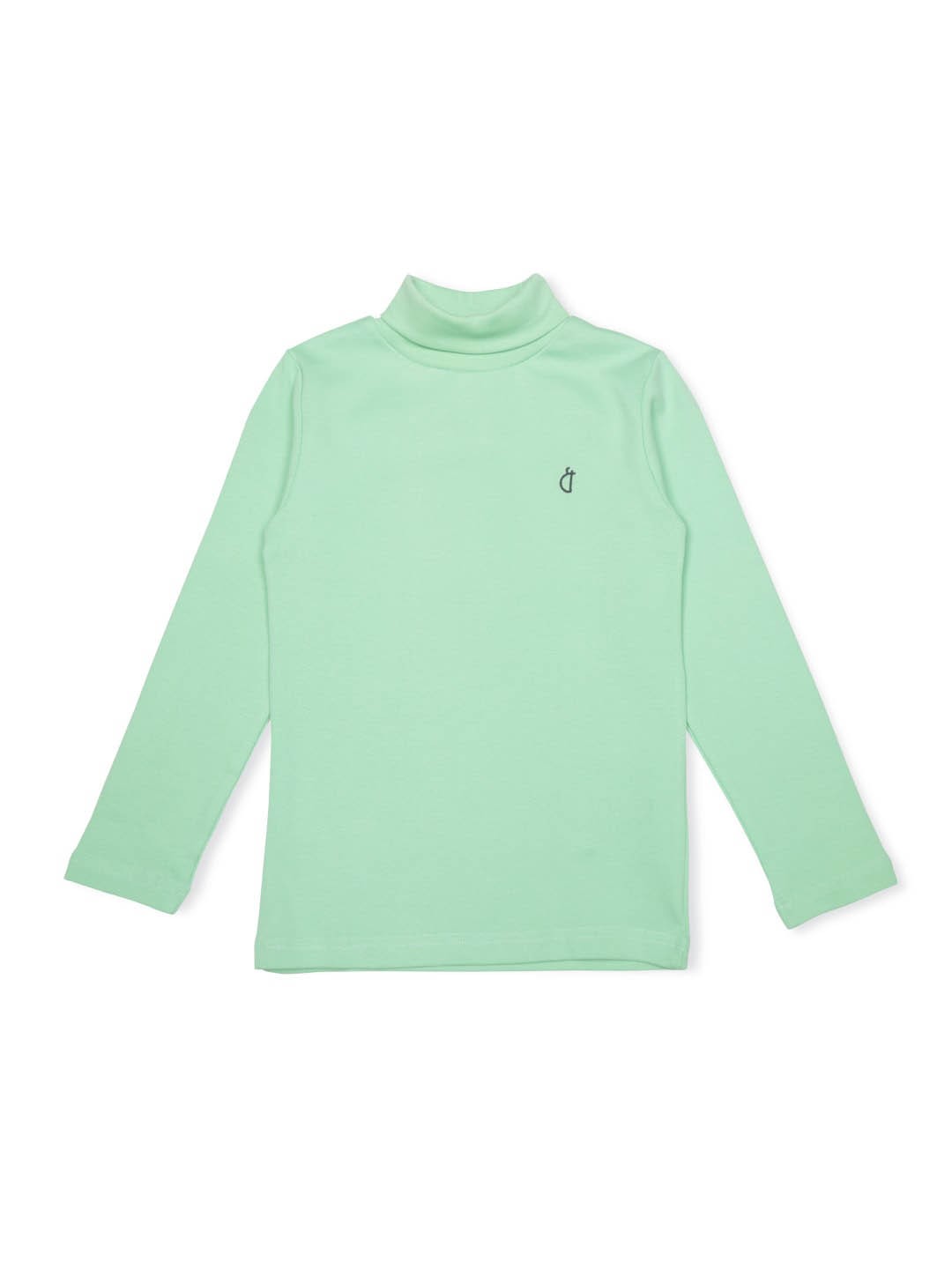 

Gini and Jony Girls Turtle Neck Cotton Top, Green