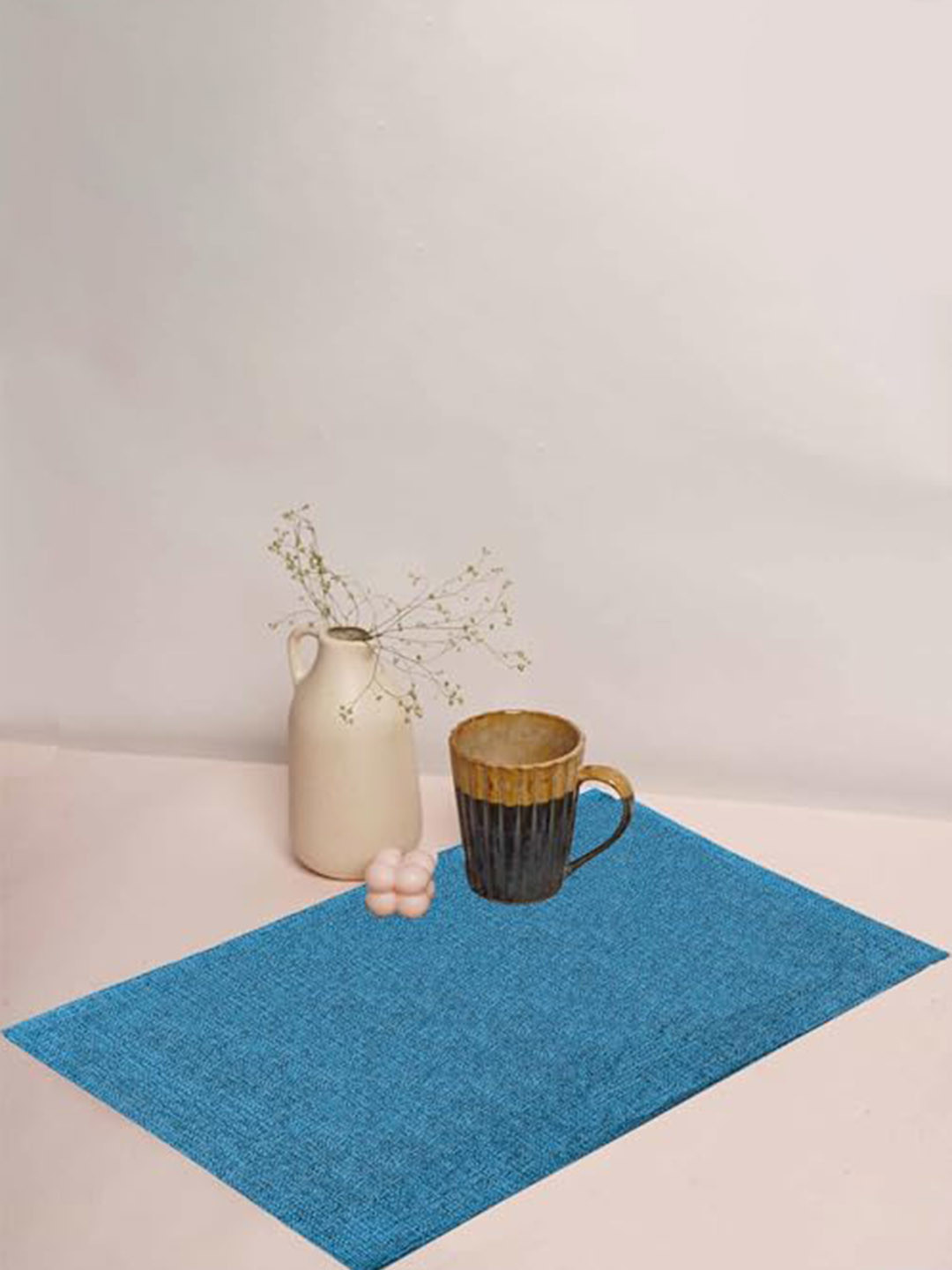 

Lushomes Blue 4 Pieces Rectangular Table Placemats