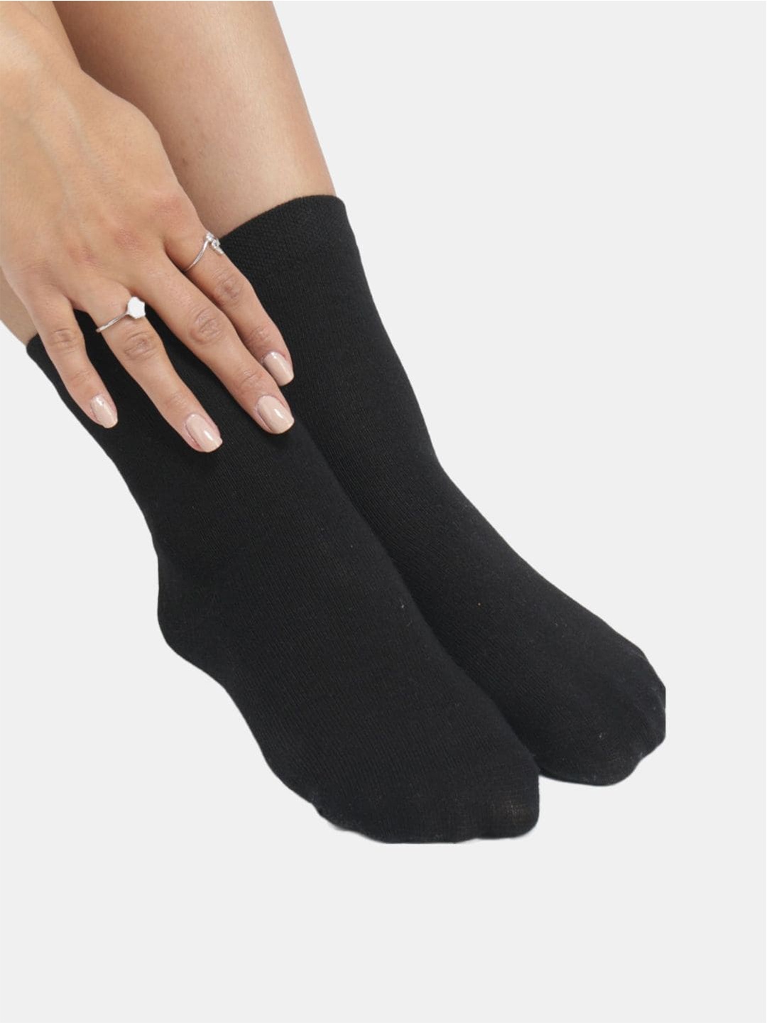 

N2S NEXT2SKIN Women Pack Of 3 Lightweight Ankle Length Socks, Black