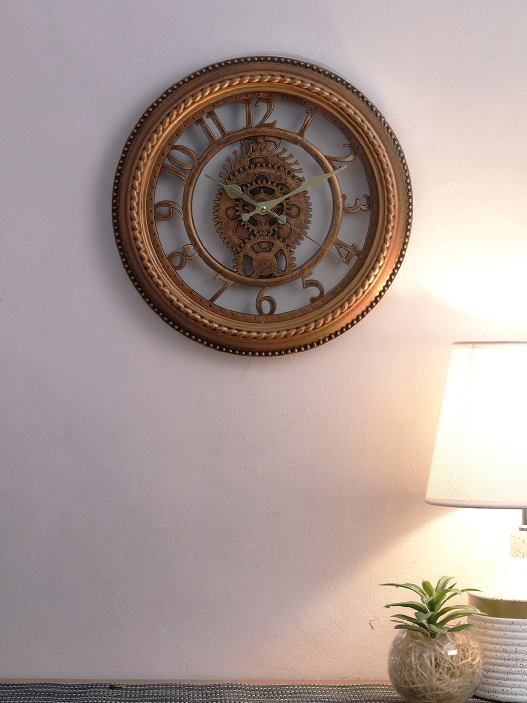 

House Of Accessories Brown Vintage Wall Clock