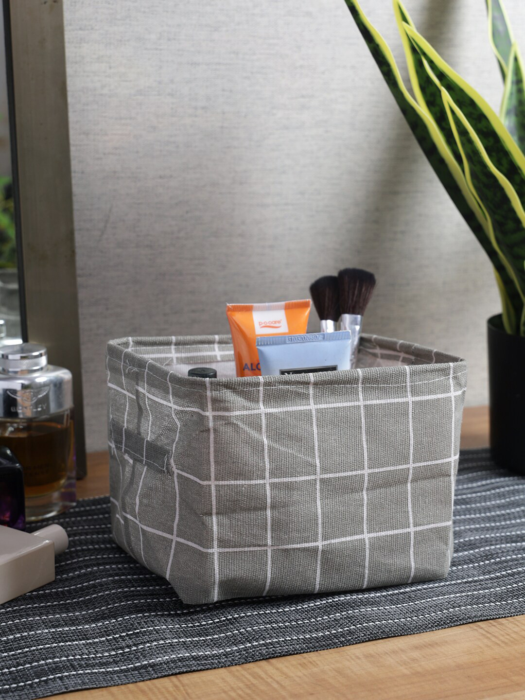 

House Of Accessories Grey Printed Multi-Utility Reusable Organiser