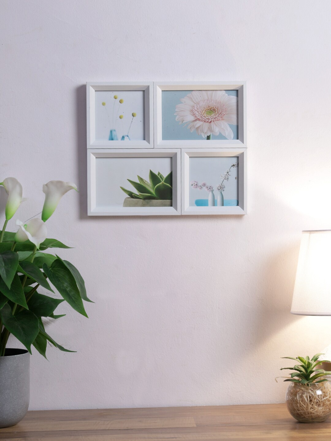 

House Of Accessories White 4 Pieces Photo Frames
