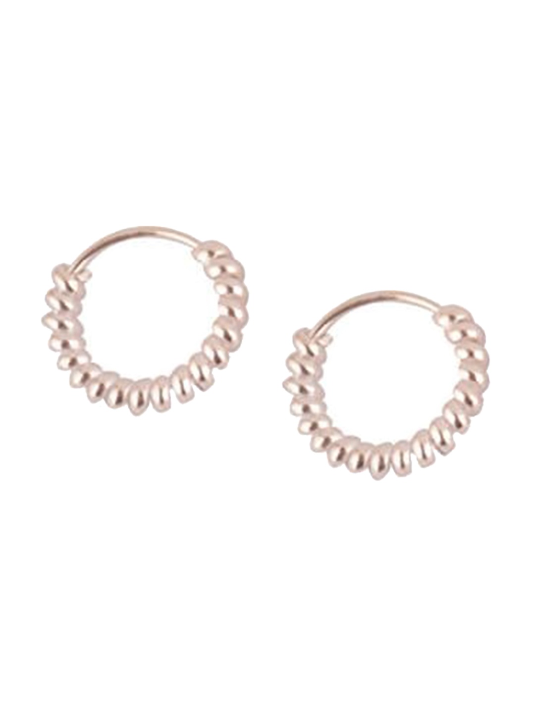 

Silverwala Silver-Plated Circular 925 Silver Hoop Earrings