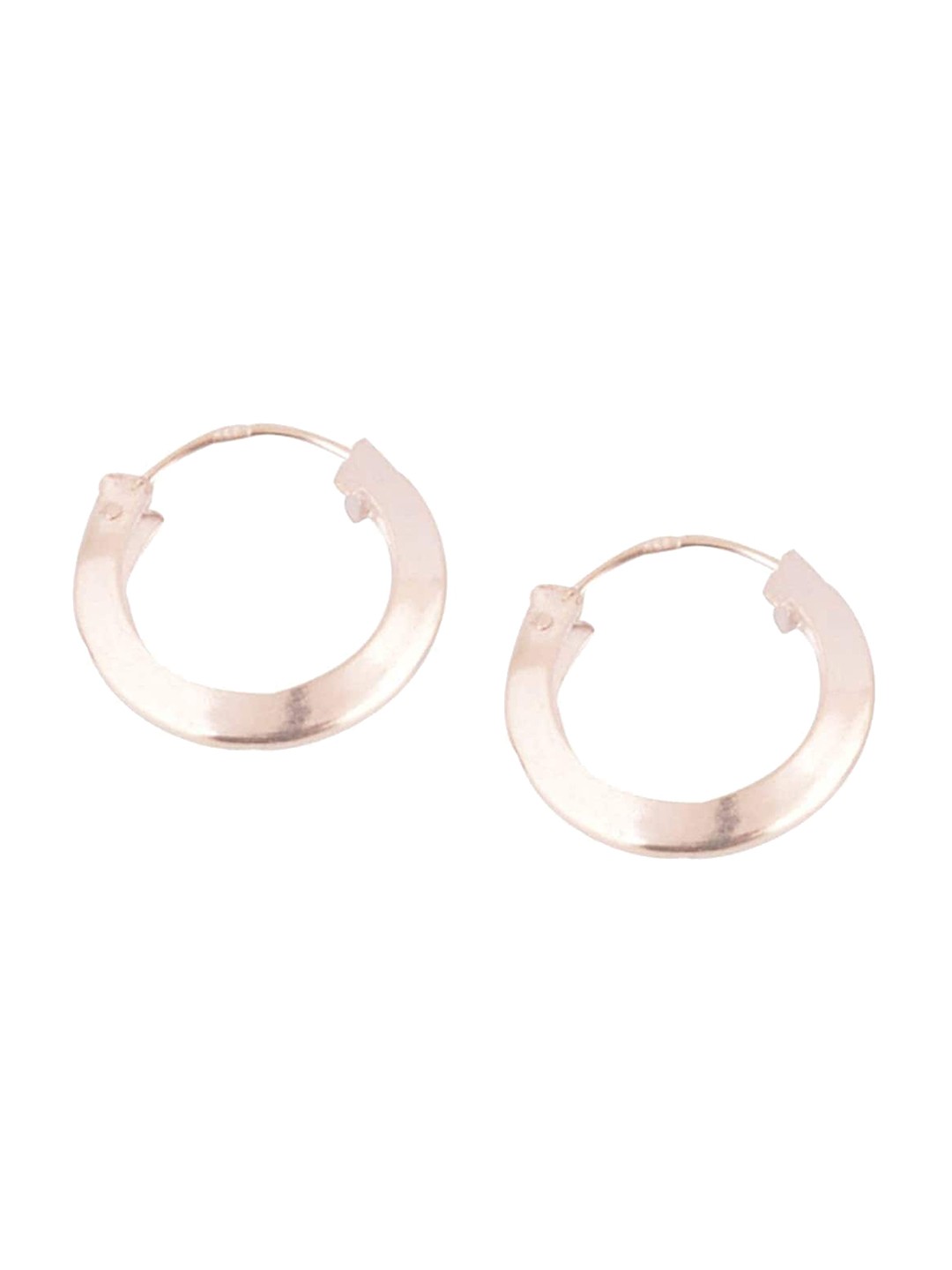 

Silverwala Silver Plated Hoop Earrings