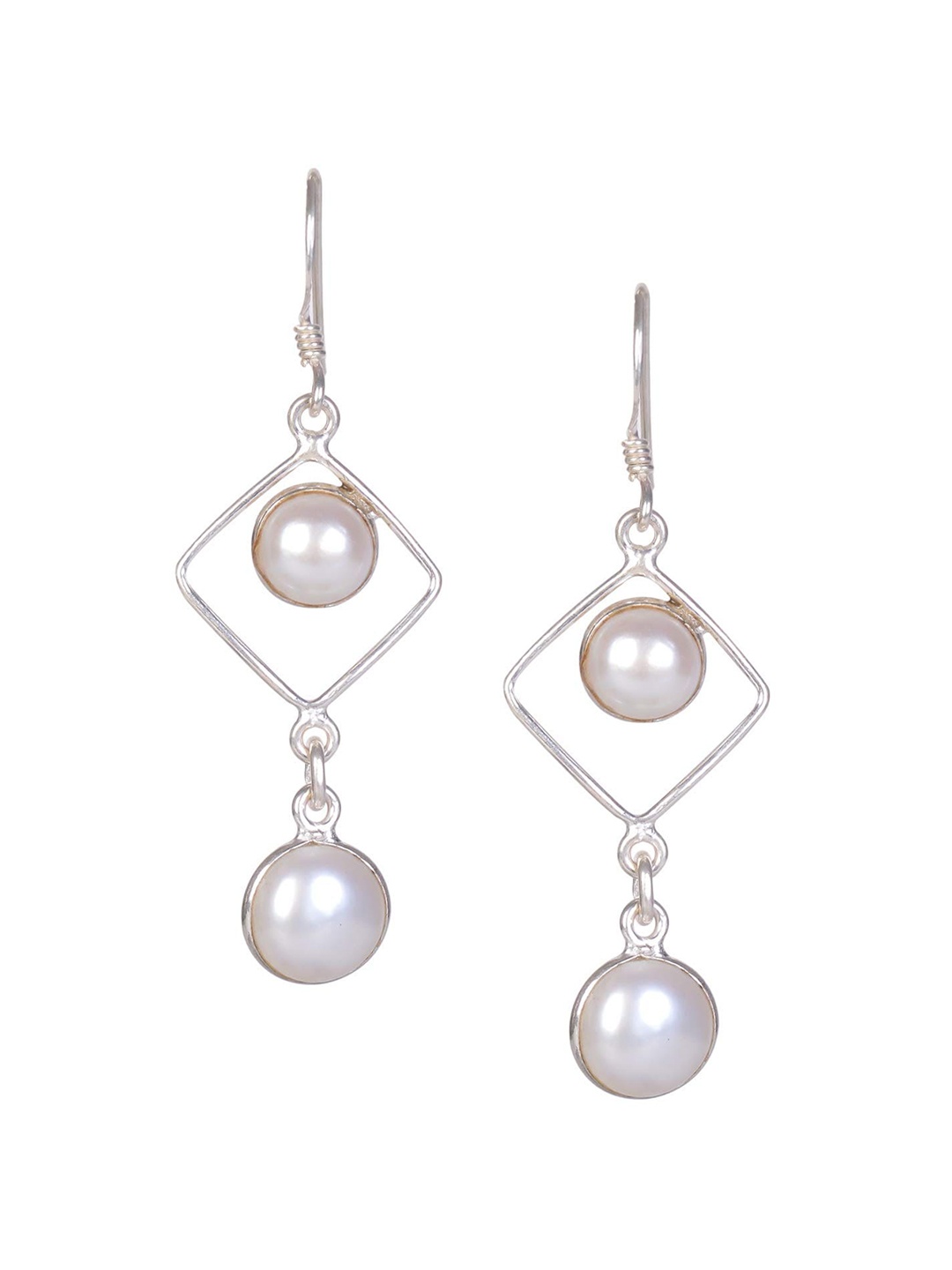 

Silverwala Silver Plated Drop Earrings