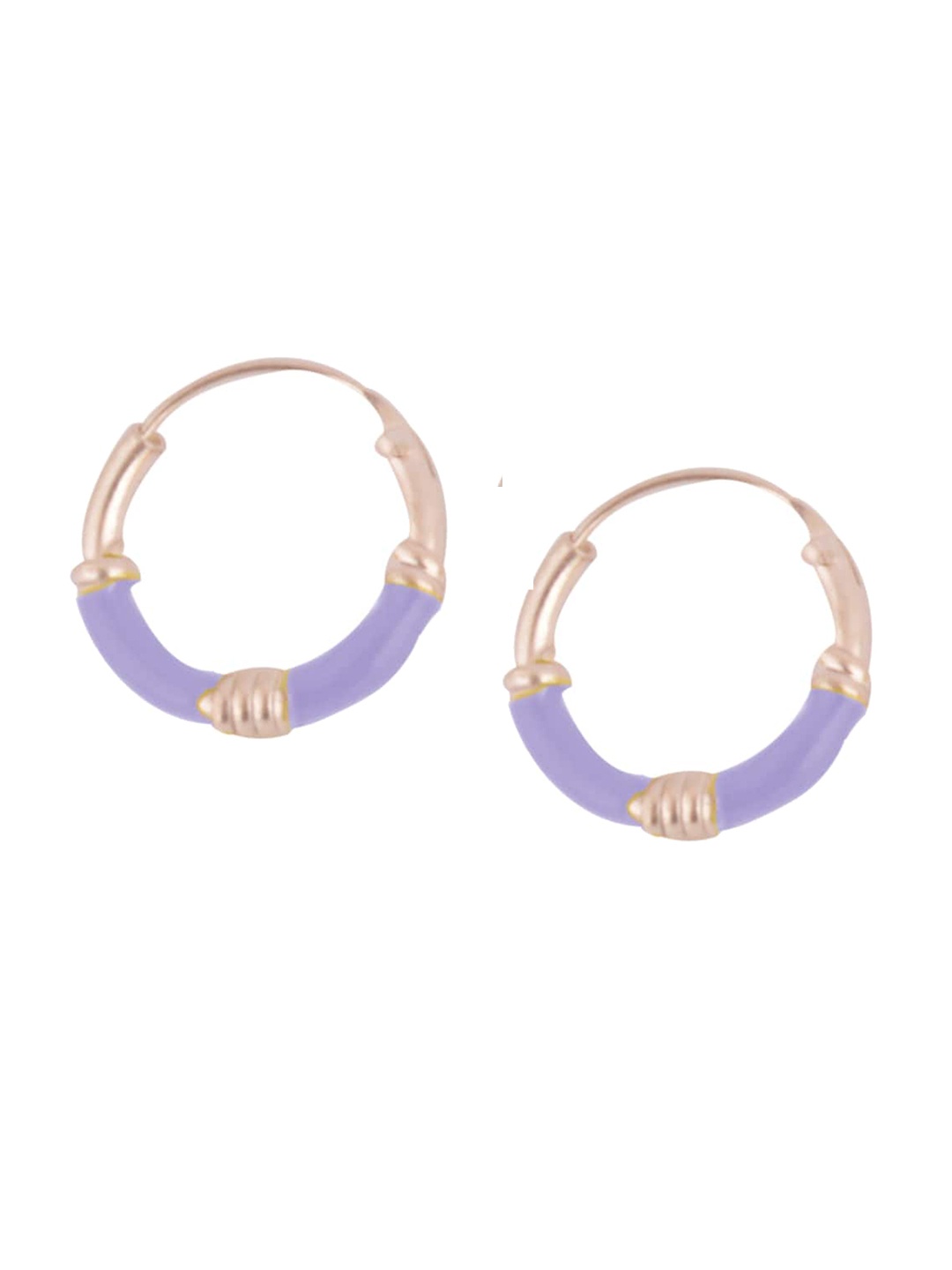 

Silverwala Silver-Plated Contemporary Hoop Earrings