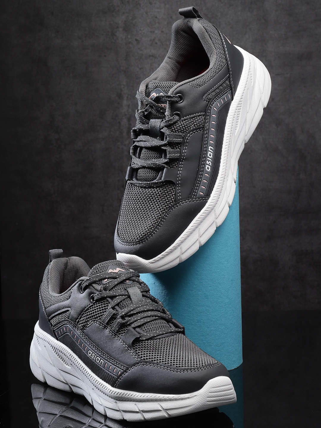 

ASIAN Men BLOSSOM Mesh Running Shoes, Grey
