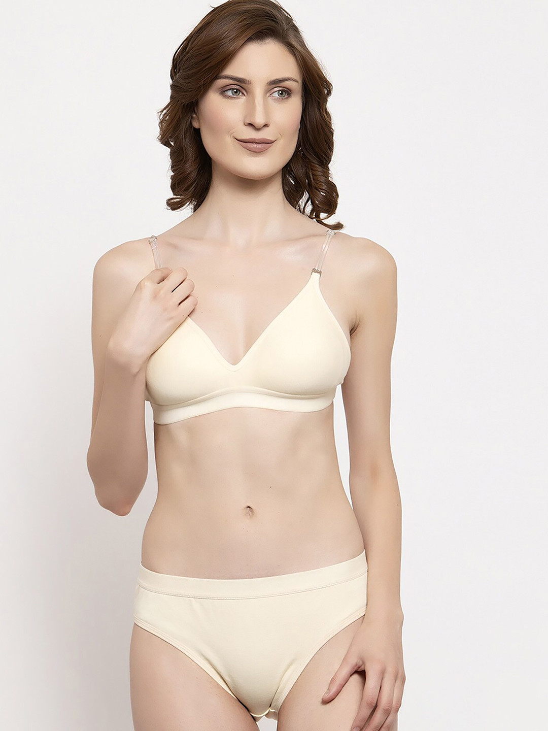 

PIBU Women Cotton Lingerie Set F_Tpsi Set_Brown_30