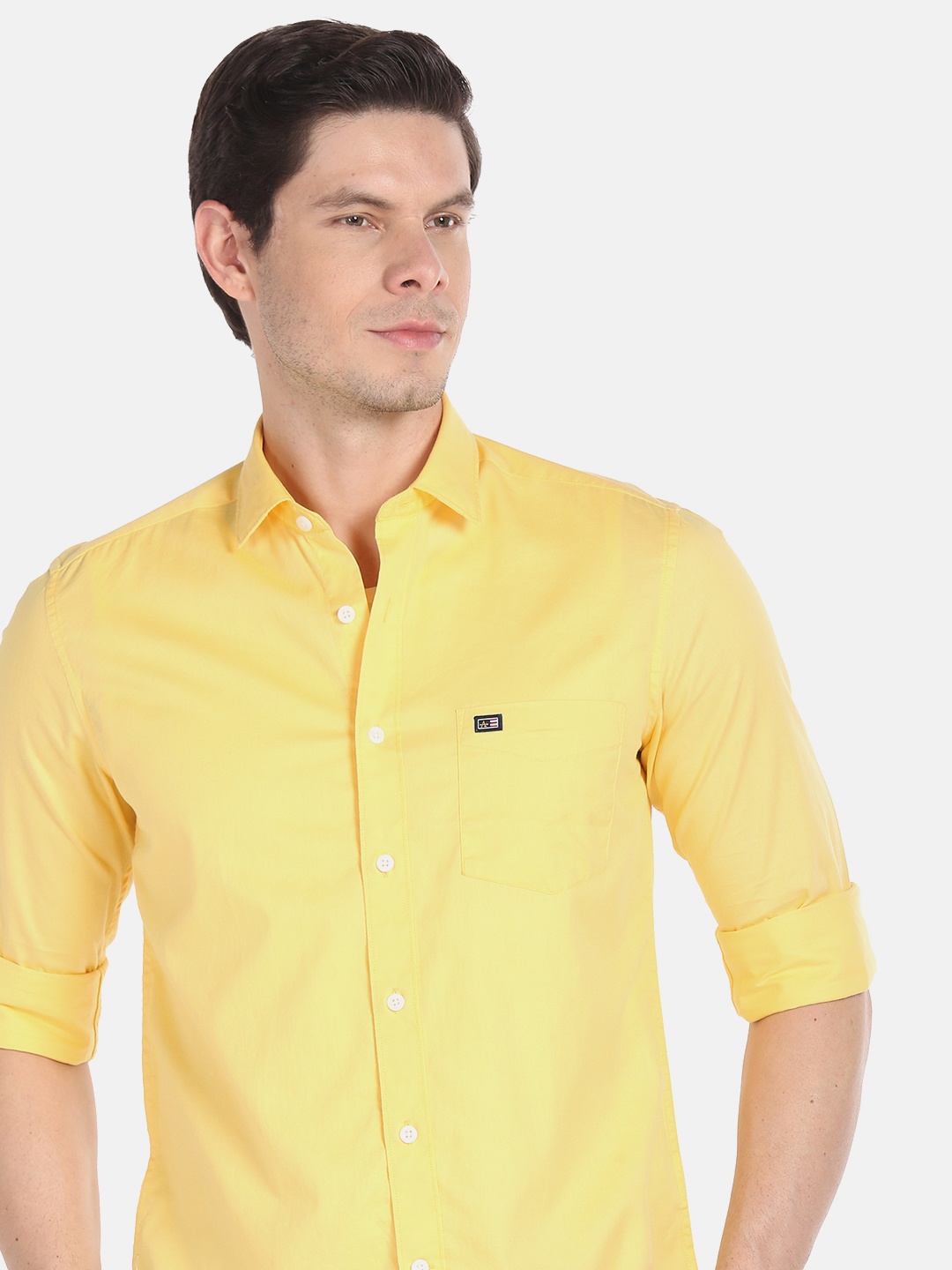 

Arrow Sport Pure Cotton Slim Fit Casual Shirt, Yellow