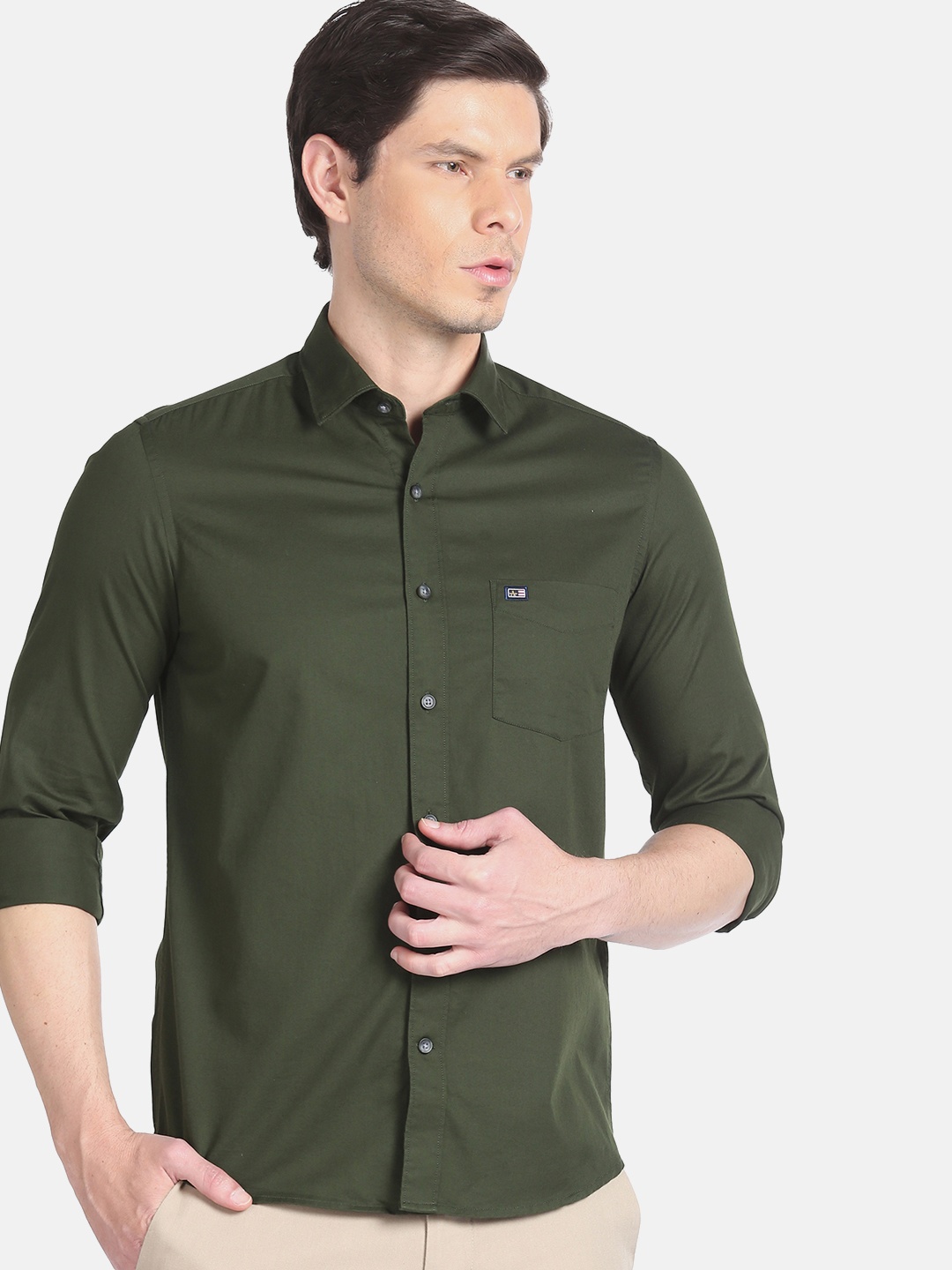 

Arrow Sport Pure Cotton Slim Fit Casual Shirt, Green