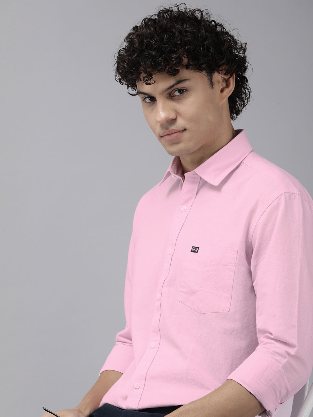 

Arrow Sport Solid Slim Fit Pure Cotton Casual Shirt, Pink