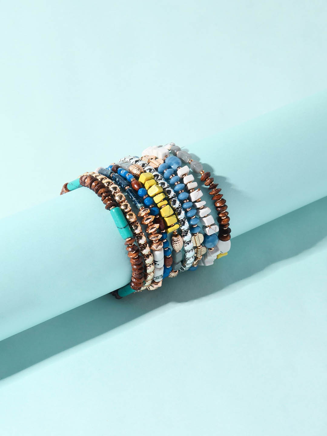 

Accessorize Set Of 9 Bracelets, Blue
