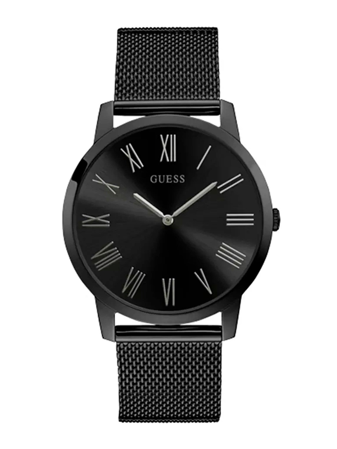 

GUESS Men Stainless Steel Bracelet Style Straps Analogue Watch U1263G3M, Black