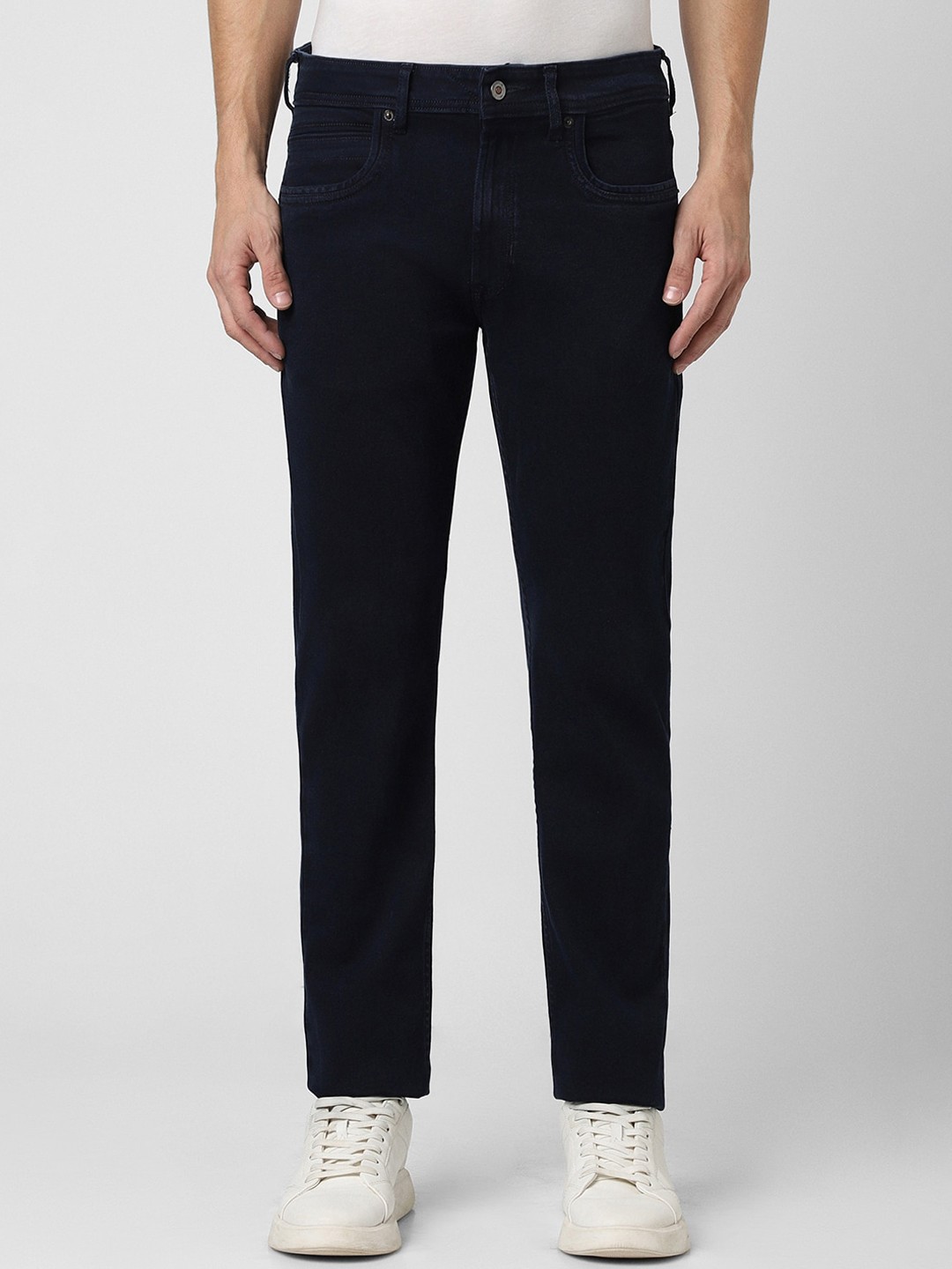 

Peter England Men Mid Rise Jeans, Navy blue