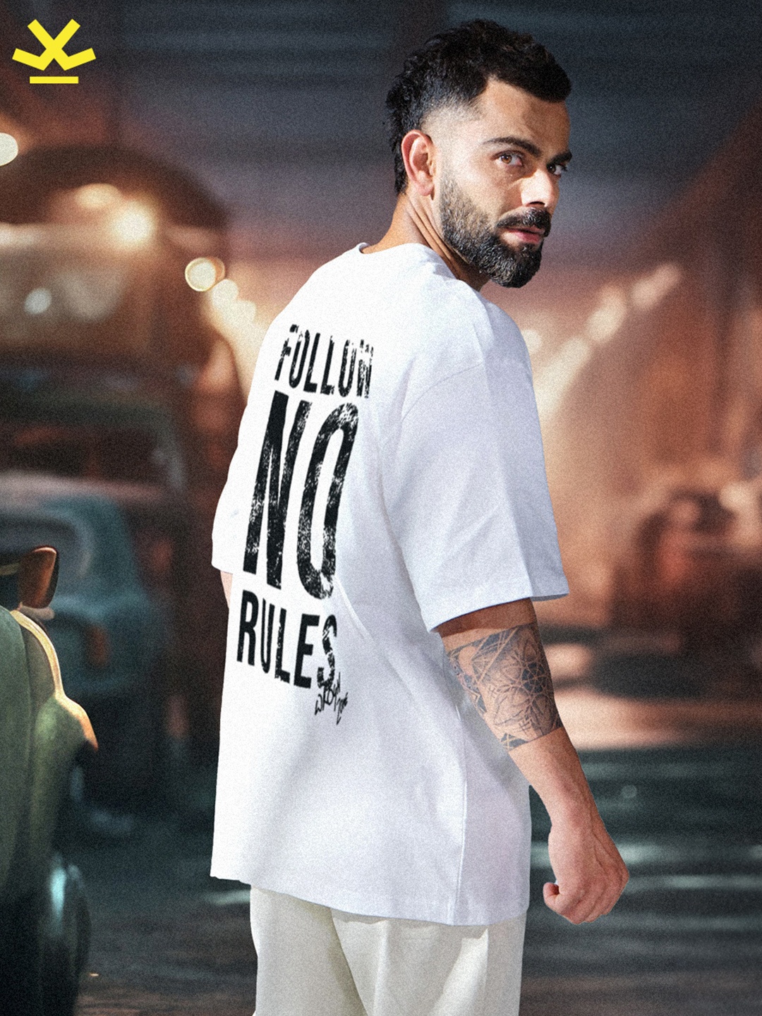 

WROGN Typography Printed Slim Fit Cotton T-shirt, White