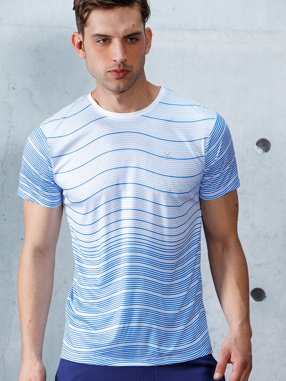 

WROGN Printed Slim Fit Cotton T-shirt, White
