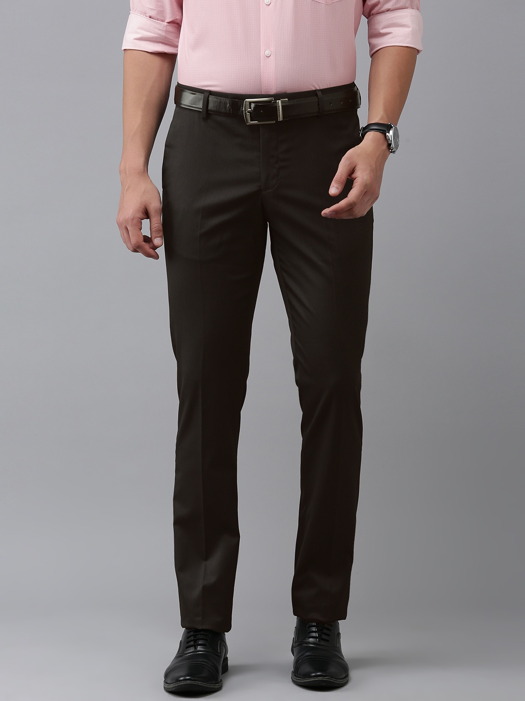 

Arrow Men Tailored Formal Trousers, Black