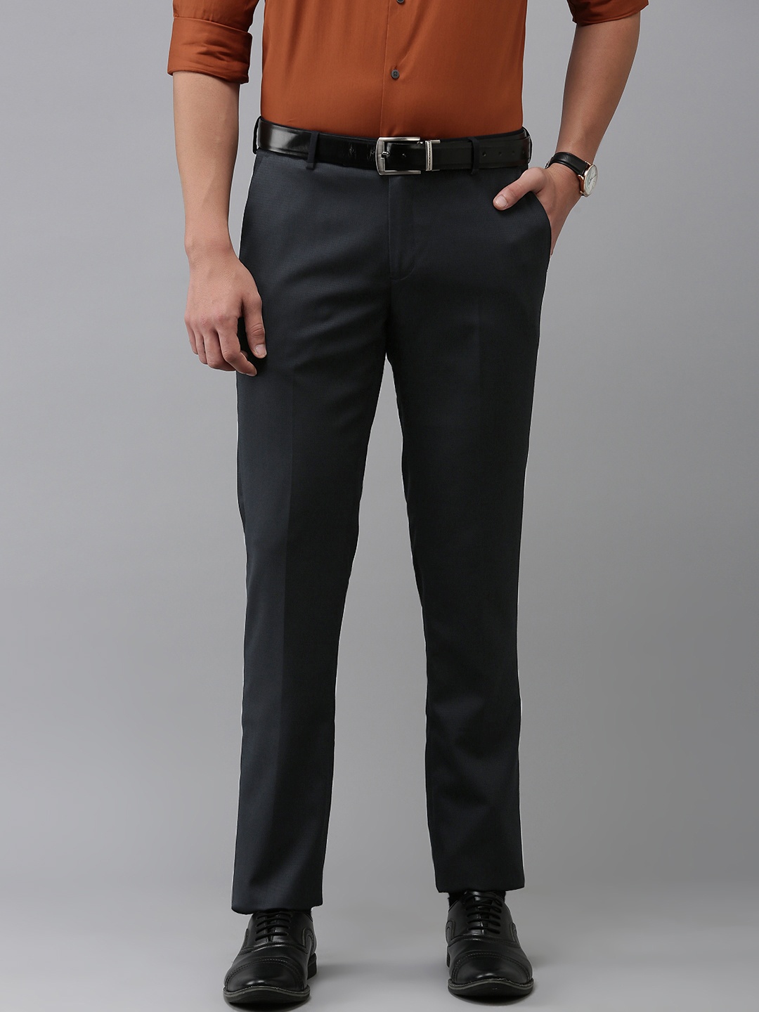 

Arrow Men Tailored Formal Trousers, Blue