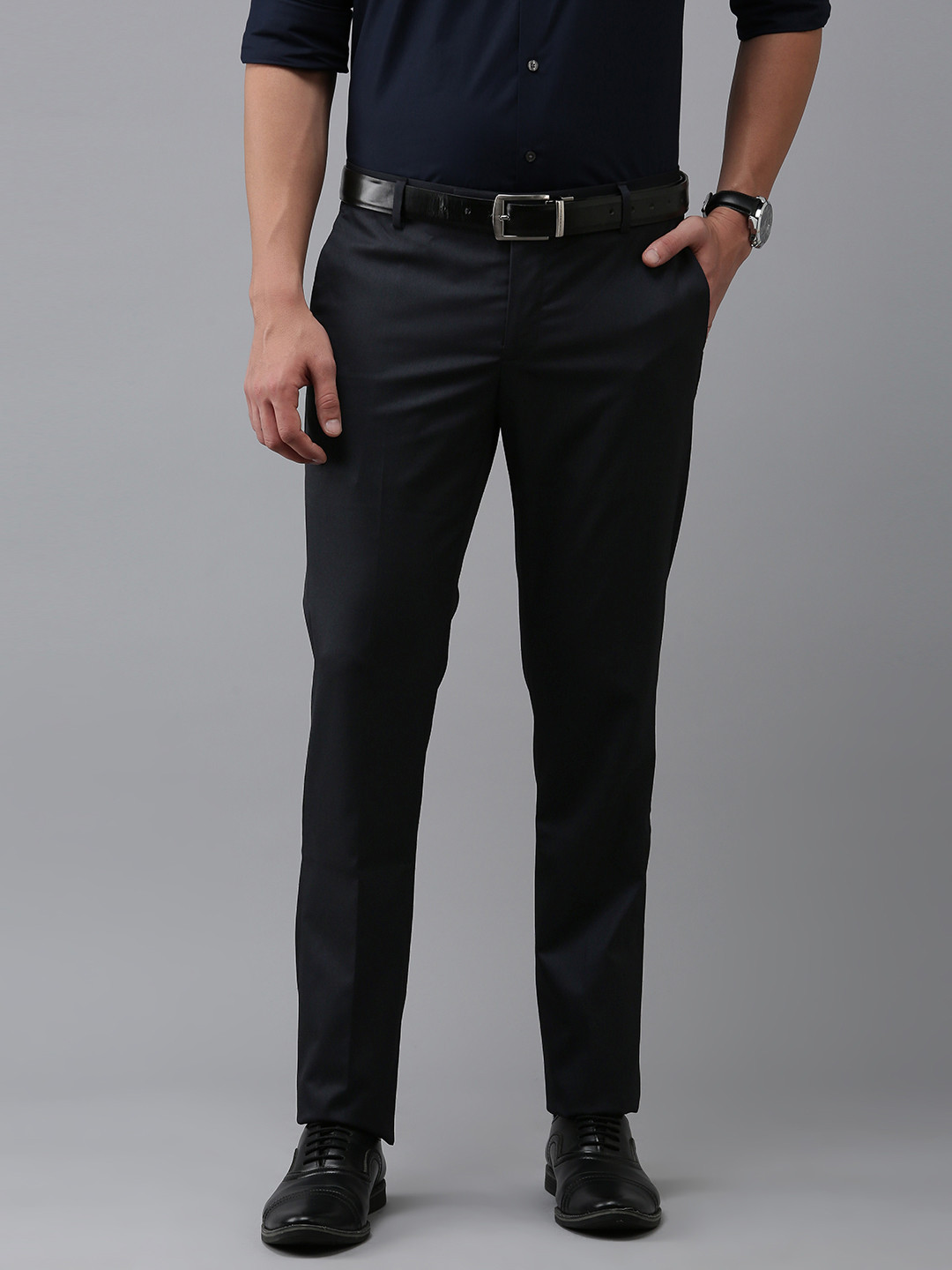 

Arrow Men Tailored Formal Trousers, Black