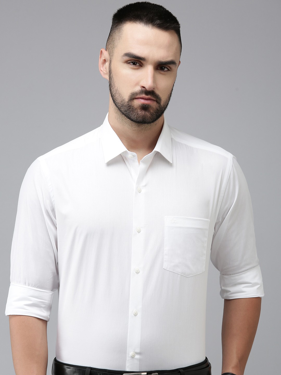 

Arrow Men Pure Cotton Original Slim Fit Formal Shirt, White