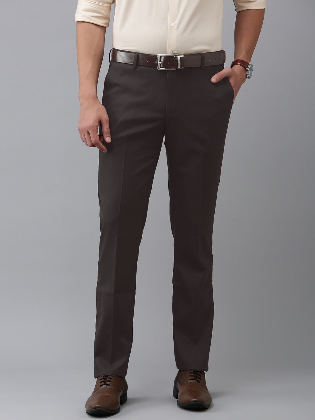 

Arrow Men Tailored Formal Trousers, Brown