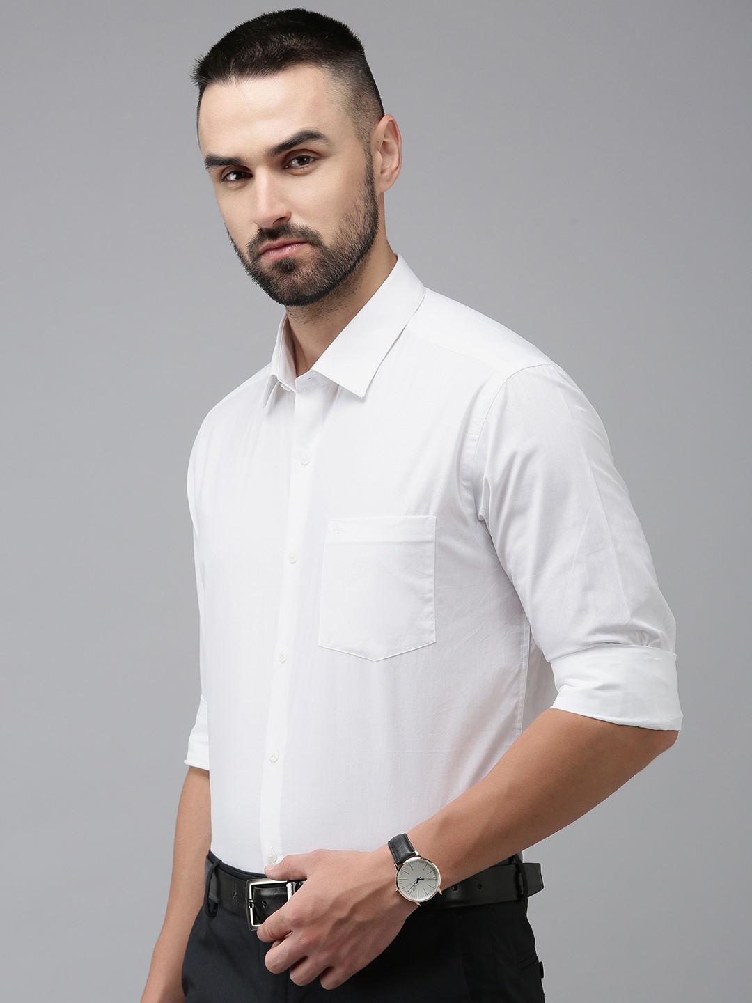 

Arrow Pure Cotton Original Slim Fit Opaque Formal Shirt, White