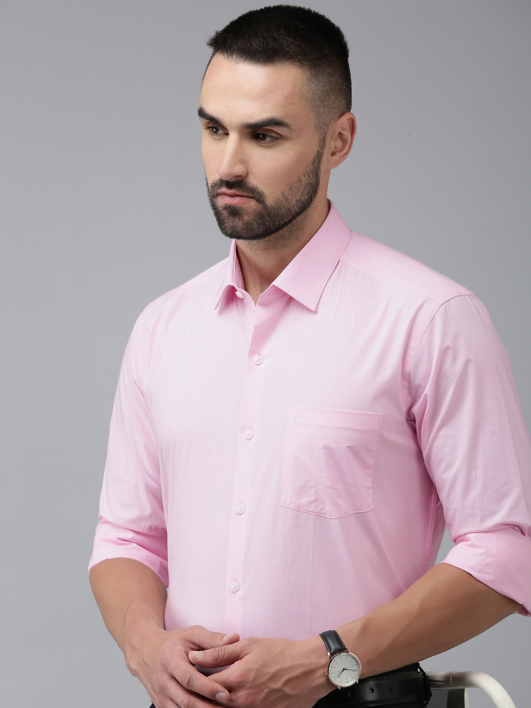 

Arrow Solid Slim Fit Pure Cotton Formal Shirt, Pink