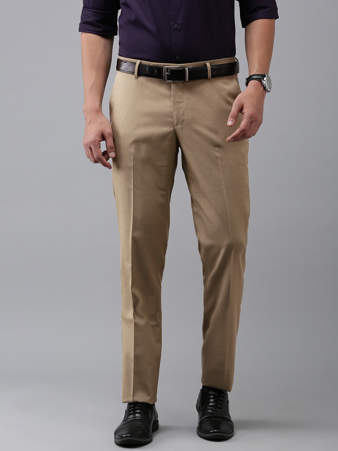 

Arrow Men Tailored Formal Trousers, Khaki