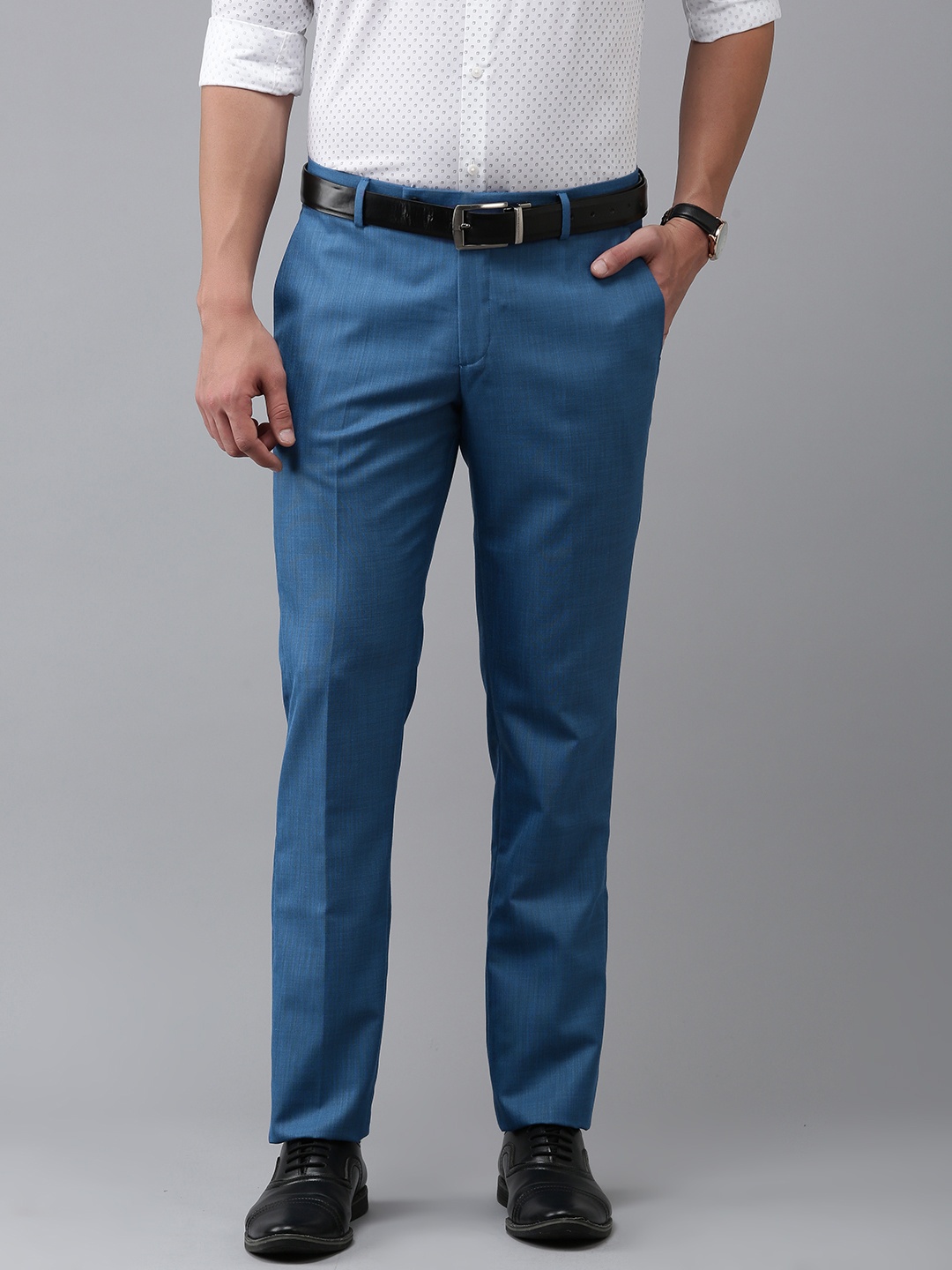 

Arrow Men Tailored Formal Trousers, Blue
